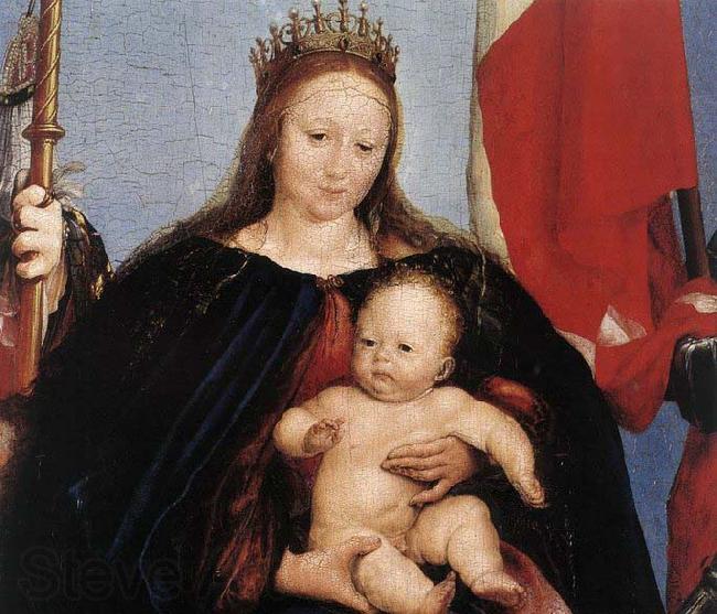 HOLBEIN, Hans the Younger The Solothurn Madonna Spain oil painting art